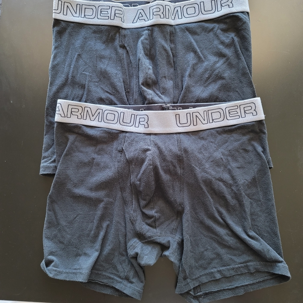 2x Under Armour Boxer Briefs Underwear - M